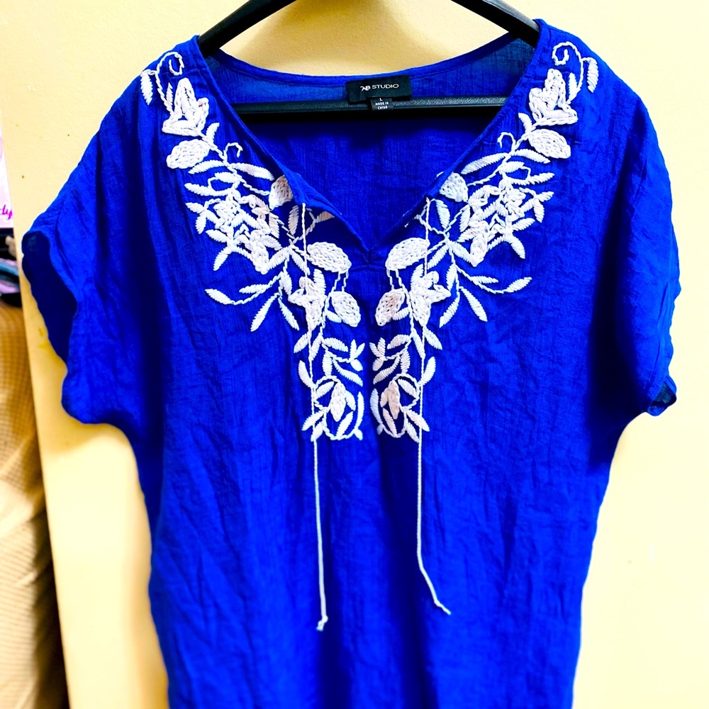 Blue blouse size L